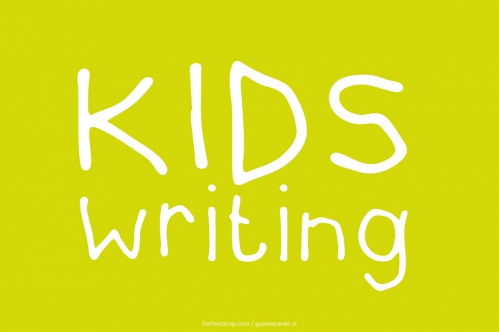 Kids writing font Font Download
