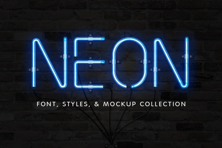 The Neon  Sign Collection Font Download