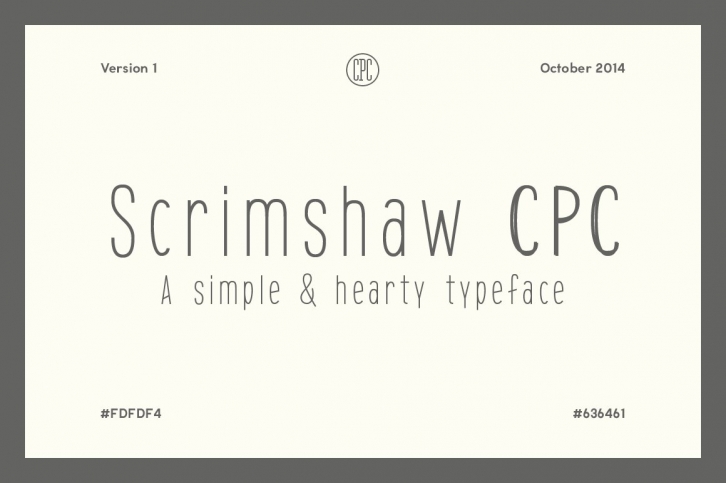 Scrimshaw CPC Font Download