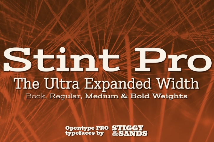 Stint Ultra Expanded Pro Family Font Download