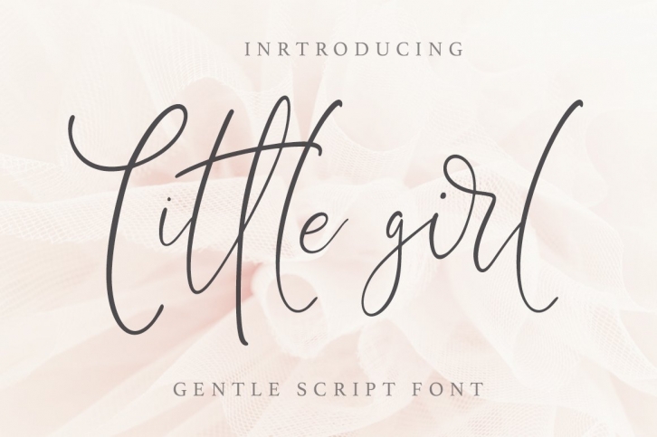 Little Girl. Gentle Script. Font Download