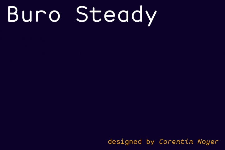 Buro Steady Font Download