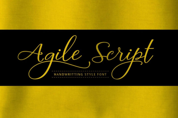 Agile Script Typeface Font Download