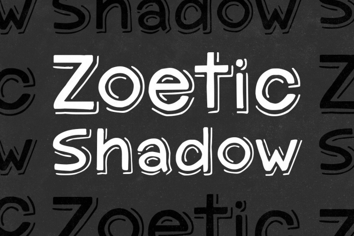 Zoetic Shadow Font Download