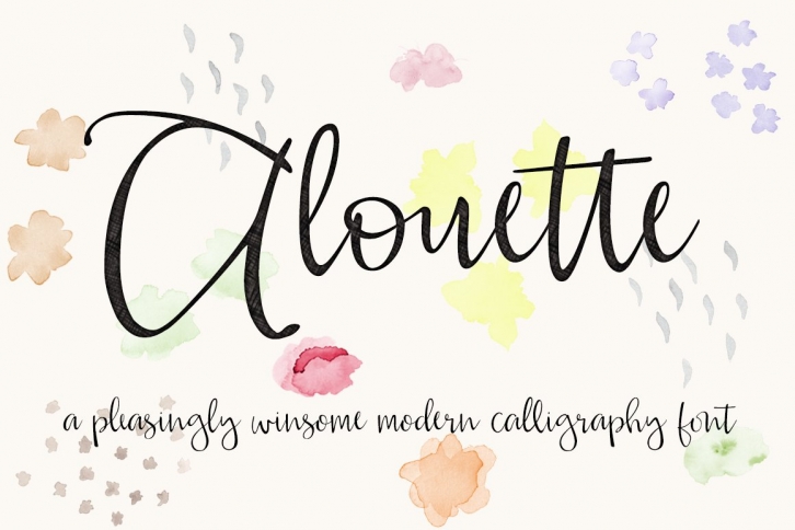 Alouette Modern Calligraphy Font Download