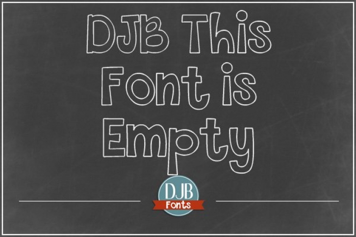 DJB This is Empty Font Download