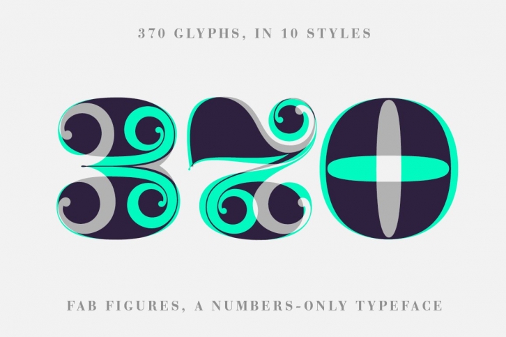 Fab Figures Typeface Set Font Download