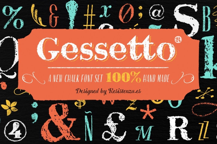 Gessetto Family (9 fonts) 60% off Font Download