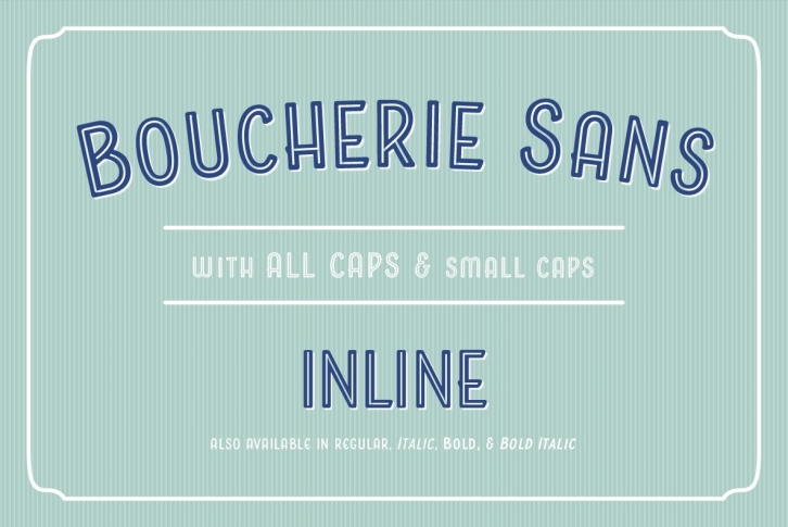 Boucherie Sans Inline Font Download