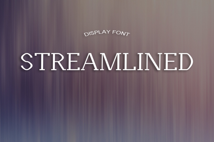 STREAMLINED font Font Download