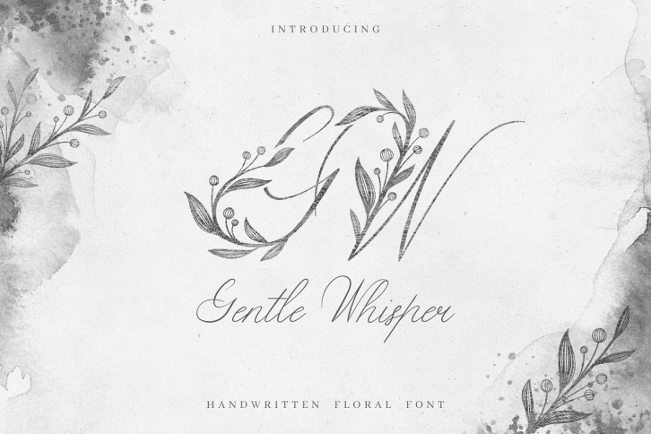 Gentle Whisper Floral Font Download