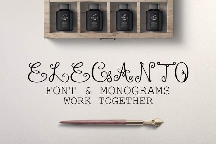 Monogram ELEGANTO Duo Font Download