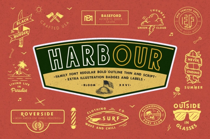 Harbour Family  Extra Font Download