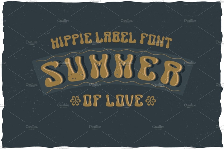 Summer Hippie Label Typeface Font Download