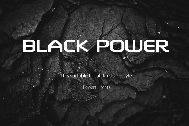 BLACK POWER-Font Font Download