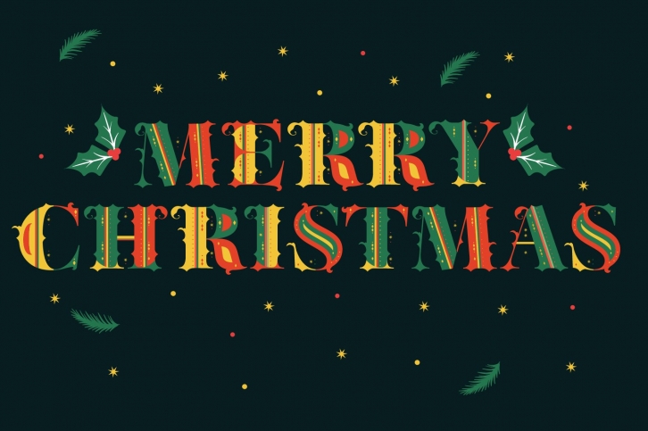 Aires Christmas SVG Color Font Download