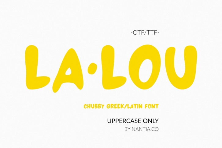 LALOU Greek Latin Chubby Font Download