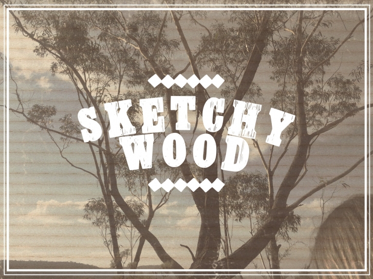 Sketchy Wood Font Download