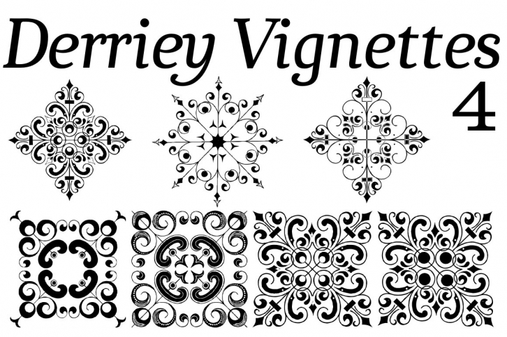 Derriey Vignettes Four Font Download