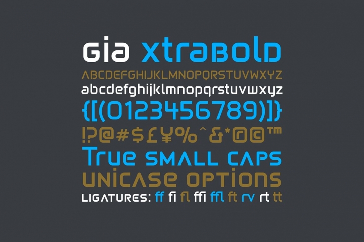 Gia XtraBold Font Download