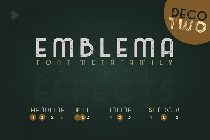 Emblema Headline 2DECO Font Download