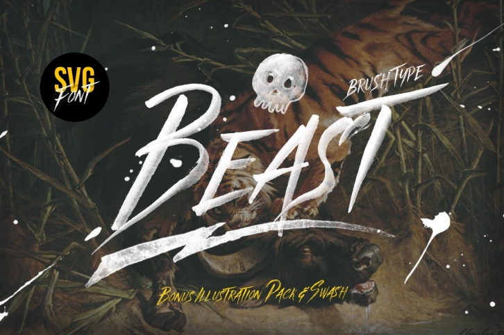 Beast SVG font  Graphics Pack Font Download