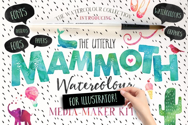 Mammoth Bundle for Illustrator Font Download