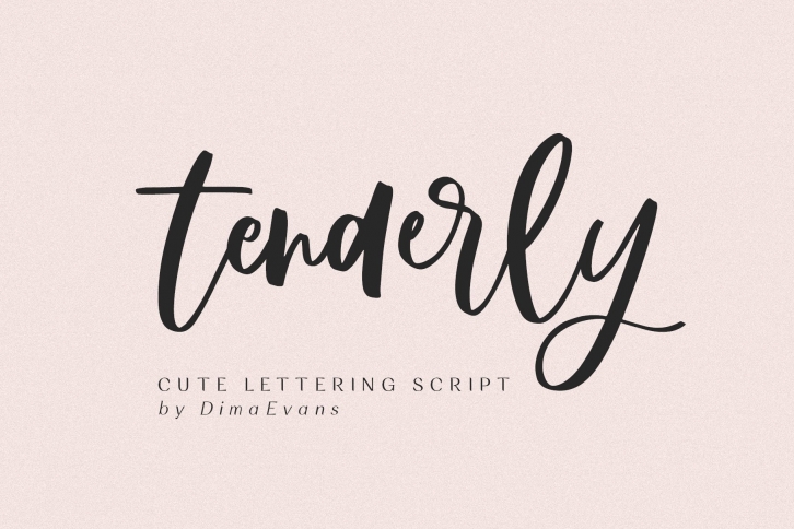 Tenderly / Luxury Script Font Download
