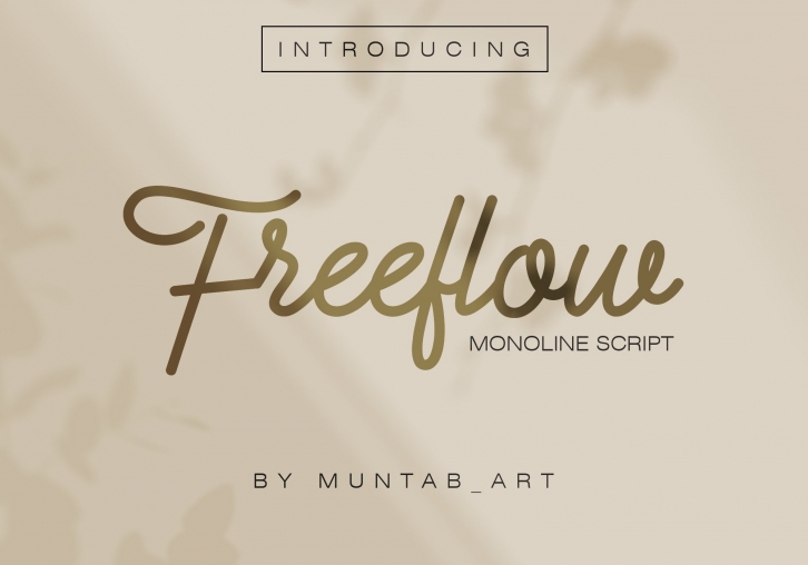 Freeflow Monoline Script Font Download