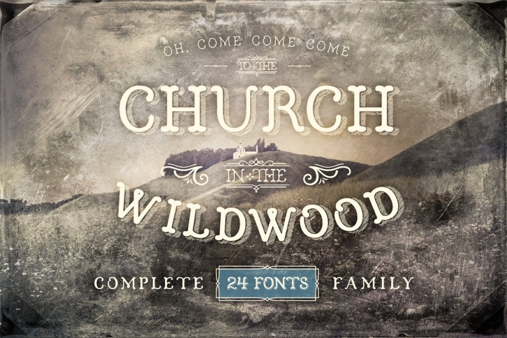 Church in the Wildwood Complete Font Download