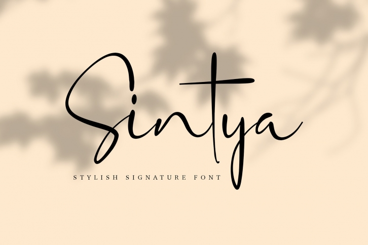 Sintya Stylish Signature Font Download