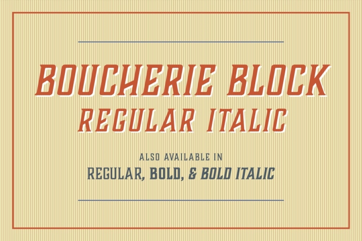 Boucherie Block Italic Font Download