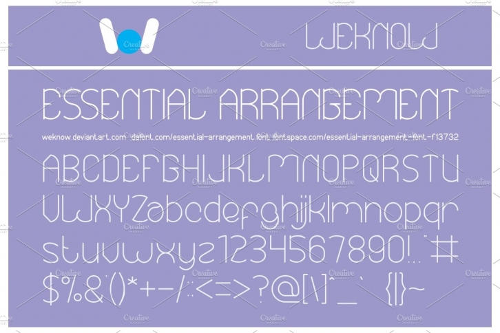 Essential Arrangement font Font Download