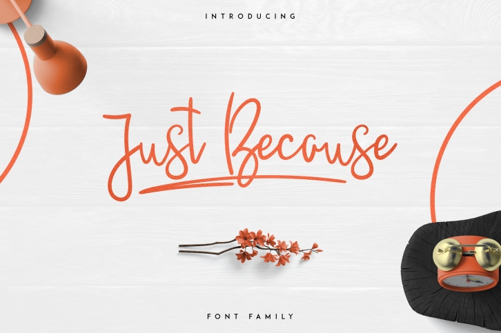 JustBecause font family -50% Font Download