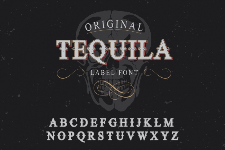 Tequila label font Font Download