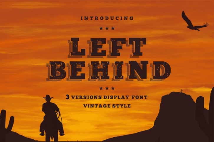 Left Behind Vintage Font Download