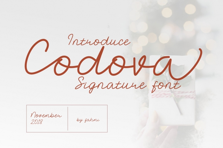 Codova Signature Font Download
