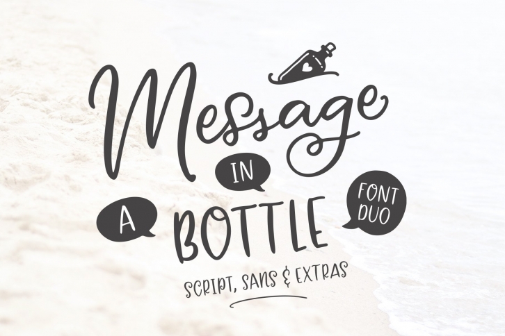 Message In A Bottle Duo +Extras Font Download
