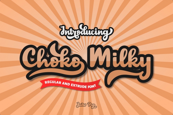 Choko Milky // fun and bold fonts Font Download