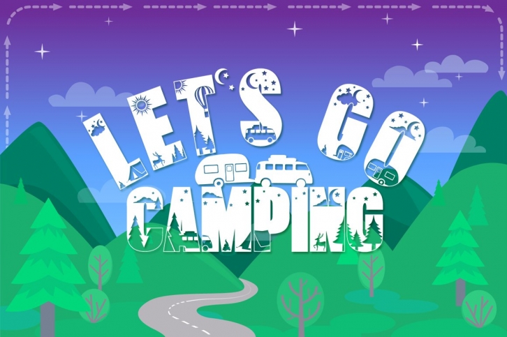 Let's Go Camping Font Download