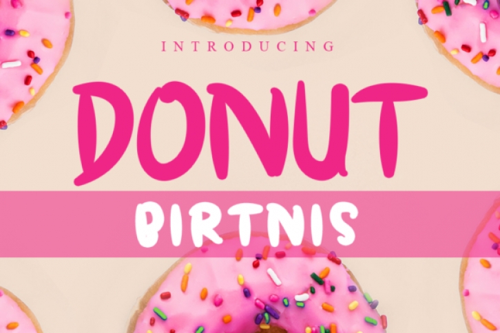 Donut Birtnis Font Download