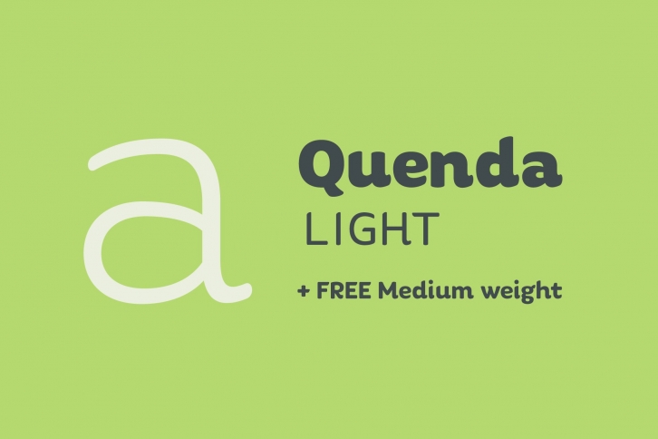 Quenda Light + Medium Font Download