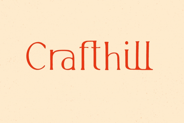 Crafthill. Elegant Serif. Font Download