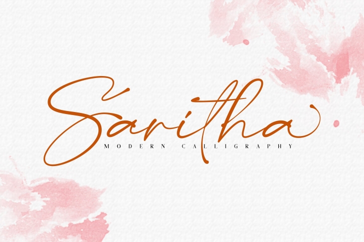 Saritha // Modern Calligraphy Font Download