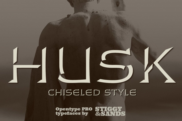 Husk Chiseled Font Download