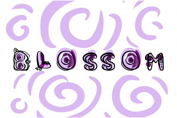 Blossom font Font Download