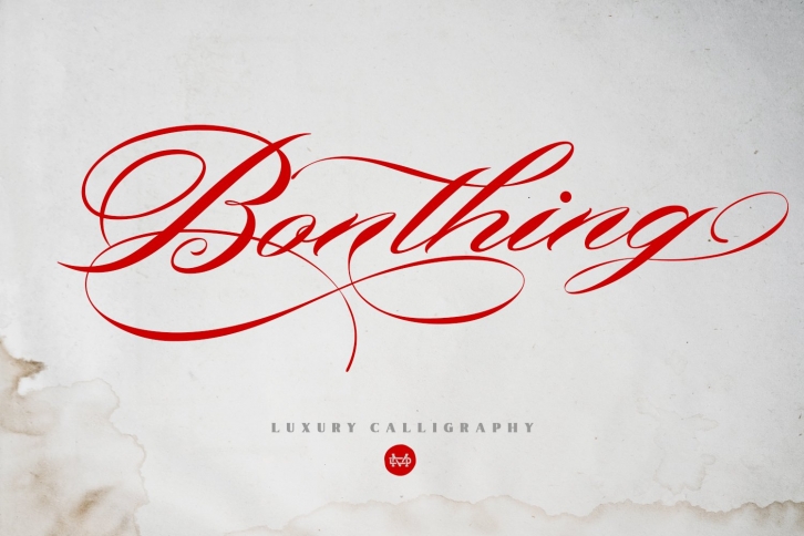 Bonthing Calligraphy Font Download