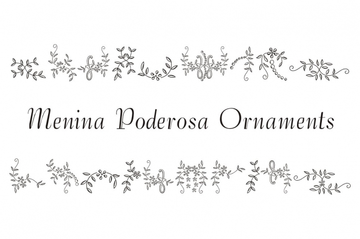 Menina Poderosa Ornaments Font Download