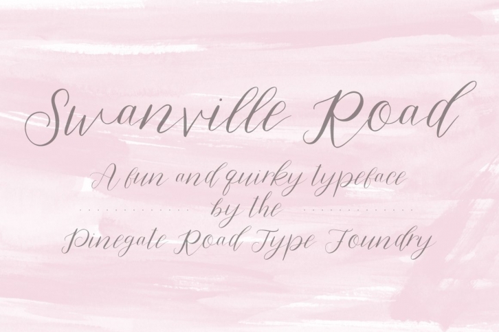 Swanville Road Font Download