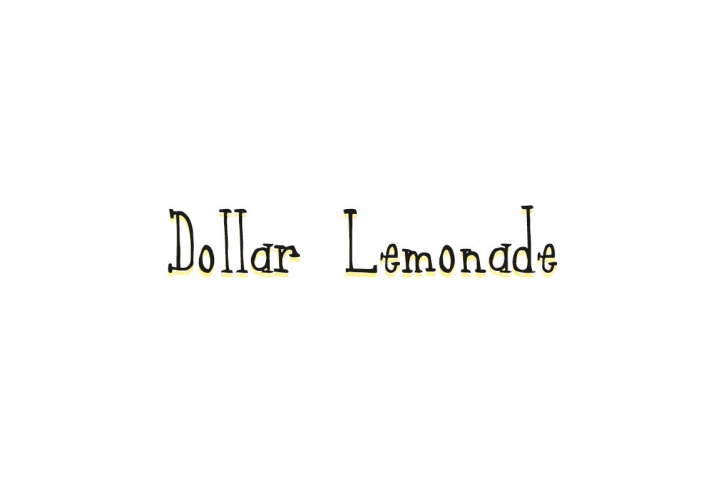 Dollar Lemonade Font Download